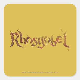 Name Rhosgobel Quadratischer Aufkleber