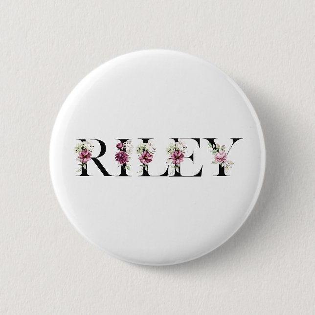 Name Riley Button (Vorderseite)