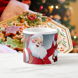 Name Santa mit Spielzeugklassiker KLEINER Cup hinz Espressotasse