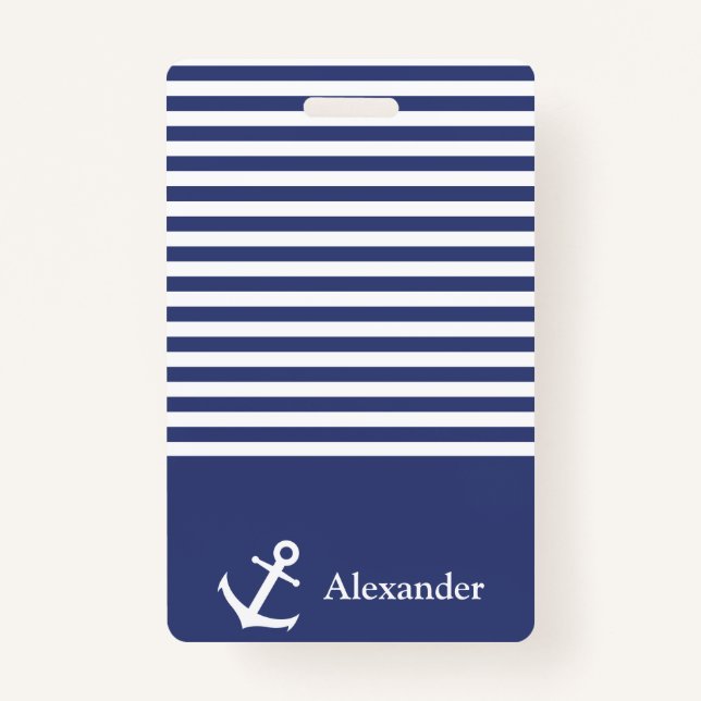 Name-Seeanker-Abzeichen Ausweis (Vorderseite)