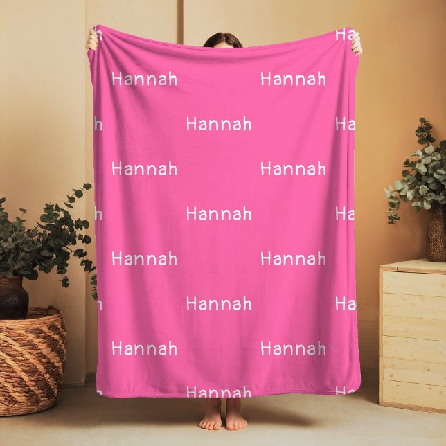 Name Sherpa Blanket Rosa Personalisiertes Mädchen Sherpadecke (Von Creator hochgeladen)
