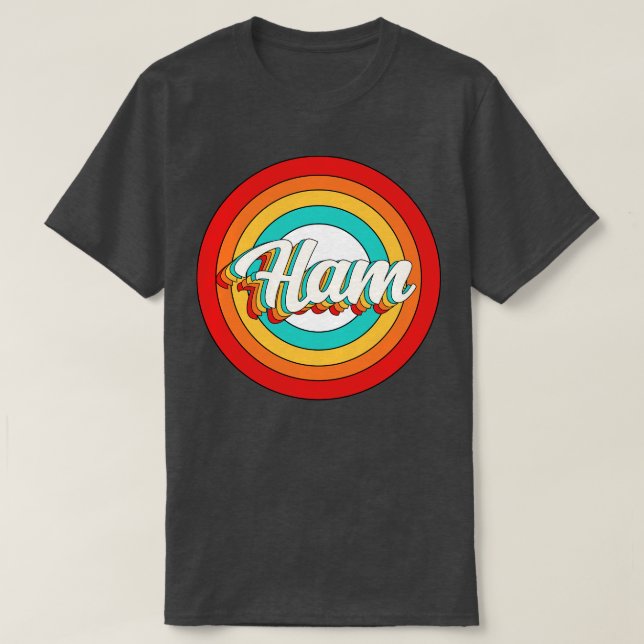 Name Shirt Vintag Ham Circle (Design vorne)