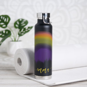 Name Skript farbenfroh Regenbogen personalisiert s Trinkflasche