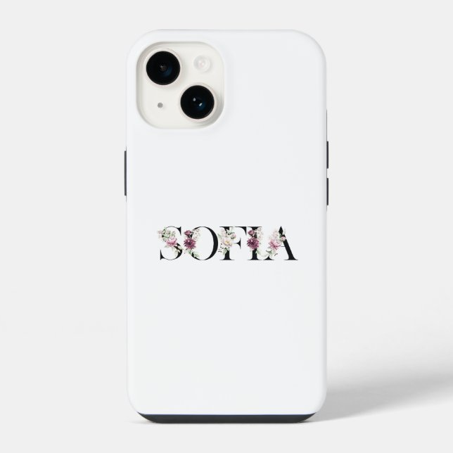 Name Sofia. iPhone 14 Hülle (Rückseite)