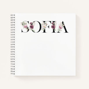 Name Sofia.Mein Name ist Sofia. Notizbuch