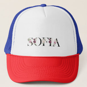Name Sofia.Mein Name ist Sofia. Truckerkappe