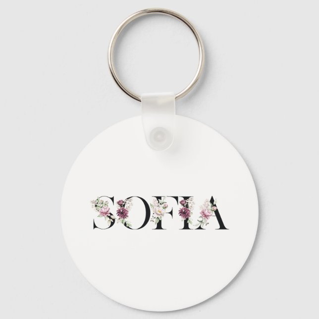 Name Sofia. Schlüsselanhänger (Vorderseite)