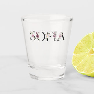 Name Sofia. Schnapsglas