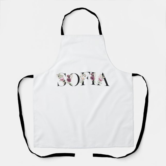 Name Sofia. Schürze (Vorderseite)