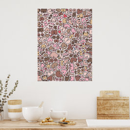 Name Spaß neutrales Brustmuster Poster