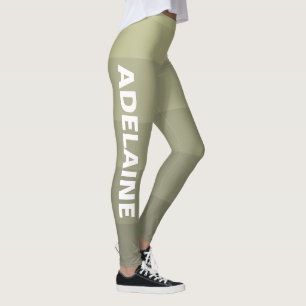 Name Stilvolle 5 warme Gray Shades Blocks Leggings