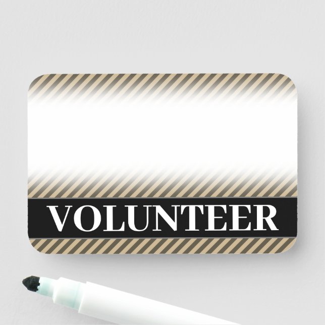 Name-Tag für "VOLUNTEER" Namensschild (Beispiel)