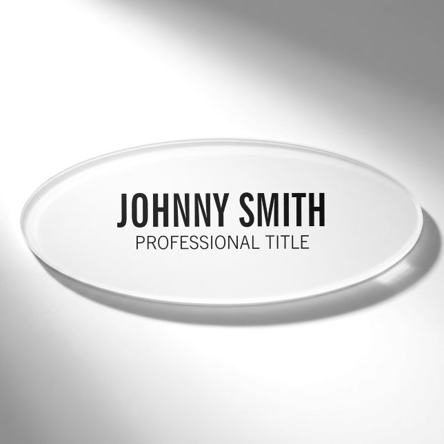 Name-Tag Namenschild (Vorderseite)