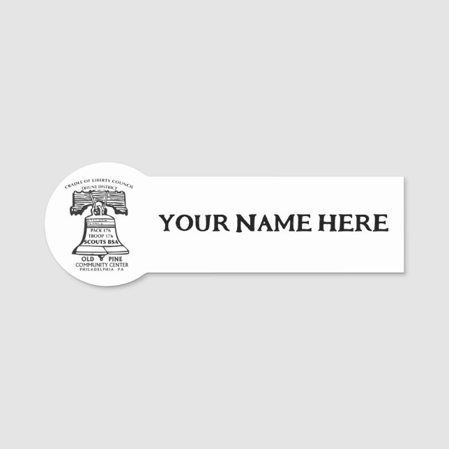 Name Tag Namensschild (Vorderseite)