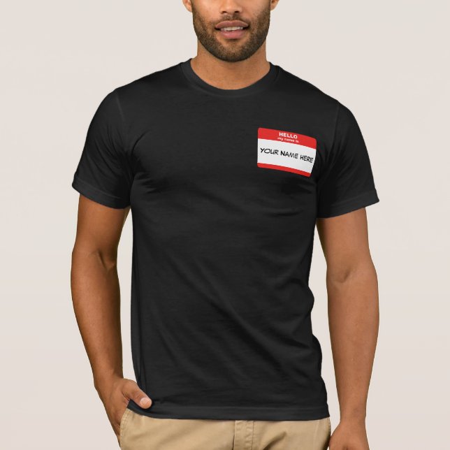 Name-Tag T-Shirt (Vorderseite)