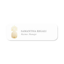 Name Tag Template Beruflich Business Ananas