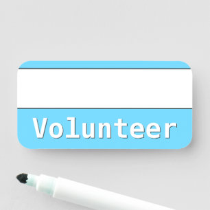 Name-Tag "Volunteer" Namensschild