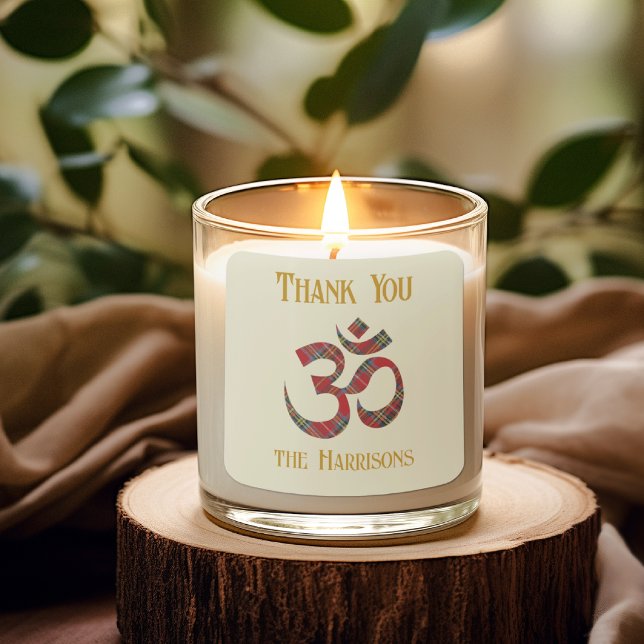 Name. Tartan Om Symbol 3-in Danke Aufkleber (Von Creator hochgeladen)