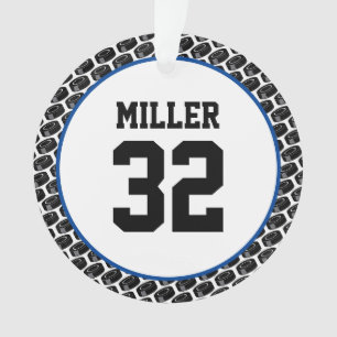 NAME Team NUMMER DES Hockeyspielers Pick Stick Spo Ornament