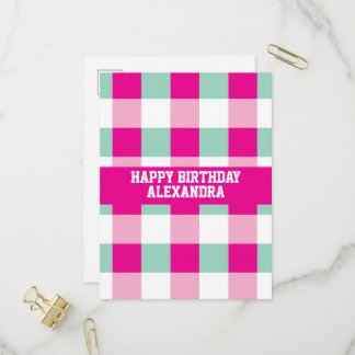 Name Template Happy Birthday Card Einladungspostkarte