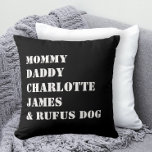 Name Template Personalized Family Photo Kissen<br><div class="desc">Name Template Personalized Family Photo pillow from Ricaso - perfect keepsake</div>