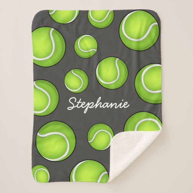 Name-Tennis lila Sherpadecke (Vorderseite)