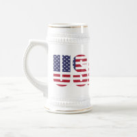 Name, Text auf US 22oz White Gold Stein Tasse
