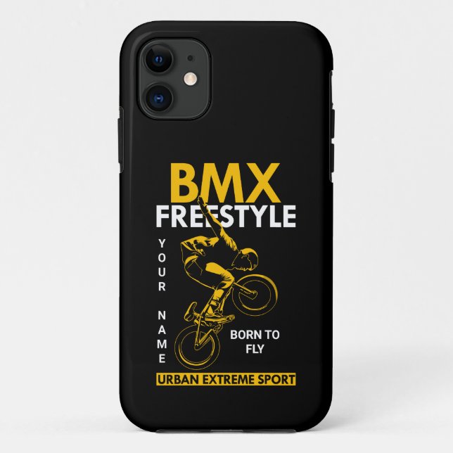 Name Text BMX Freestyle Urban Extreme Sport hinzuf Case-Mate iPhone Hülle (Rückseite)