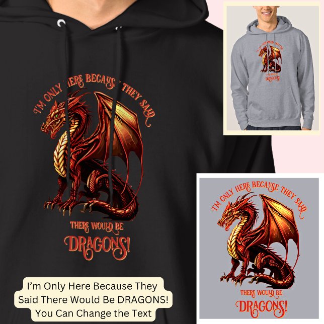 Name Text hinzufügen - nur hier, weil gesagt Drach Hoodie (Von Creator hochgeladen)