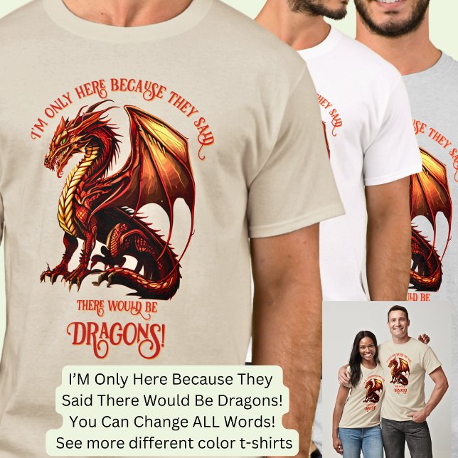 Name Text hinzufügen - nur hier, weil gesagt Drach T-Shirt (Von Creator hochgeladen)