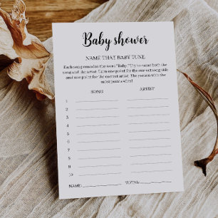Name That Baby Tune Spiel, Baby Shower Musik Spiel Einladung