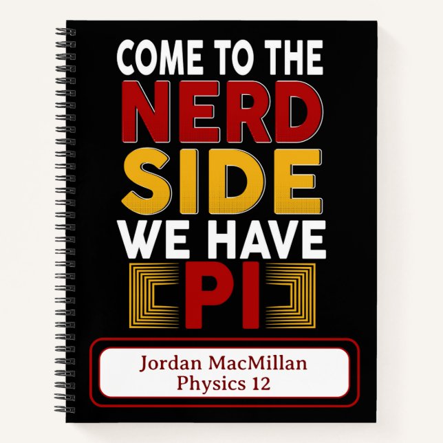 Name Thema Mathematik Physik Engineering Funny Pi  Notizbuch (Vorderseite)