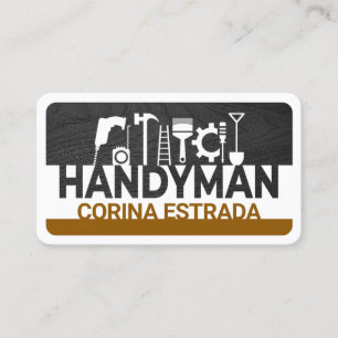 Name Timber Handyman Tools Signatur Visitenkarte
