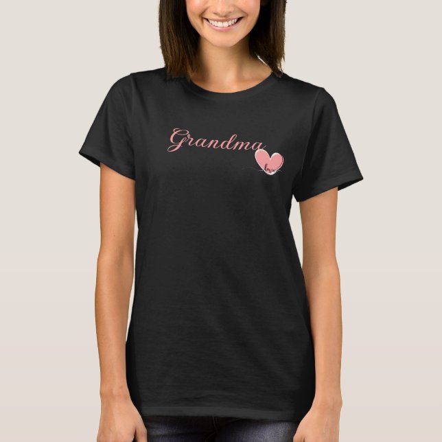 Name/Titel Oma Herzvergleich T-Shirt (Vorderseite)