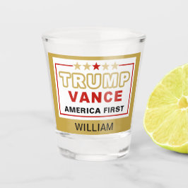 Name, Trump-Vance des Goldenen Zeitalters 2025 Schnapsglas