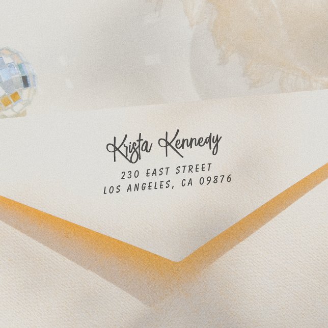 Name und Adresse der Handschrift Permastempel (Von Creator hochgeladen)