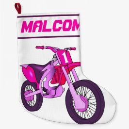 Name und Alter oder Nummer des Motorrads Großer Weihnachtsstrumpf