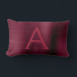 Name und Anfangsbuchstabe des Monogramms aus Burgu Lendenkissen<br><div class="desc">Bezeichnung und Anfangskissen aus grauem,  rostfreiem Stahl. Dieses Lila Cranberry-Kissen ist das ideale Geschenk zum Geburtstag oder Brautparty für jemanden,  der sein Zimmer in Burgund dekoriert.</div>