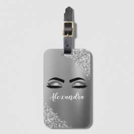 Name und Anfangsbuchstabe des rostfreien Metalls Gepäckanhänger