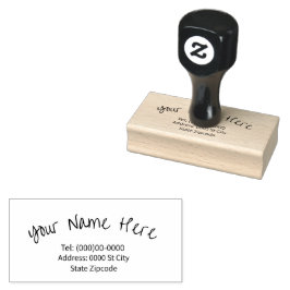 Name und Anschrift Anpassbare Briefmarke aus Kauts Gummistempel