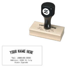 Name und Anschrift Anpassbare Briefmarke aus Kauts Gummistempel