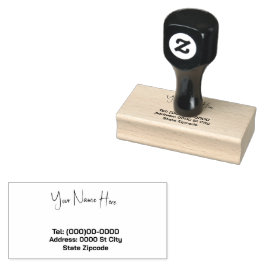 Name und Anschrift Anpassbare Briefmarke aus Kauts Gummistempel