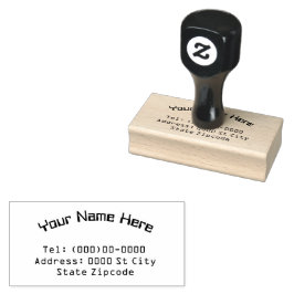 Name und Anschrift Anpassbare Briefmarke aus Kauts Gummistempel