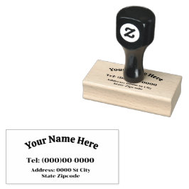 Name und Anschrift Anpassbare Briefmarke aus Kauts Gummistempel