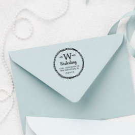 Name und Anschrift der Rustikalen Weizenblende Gummistempel