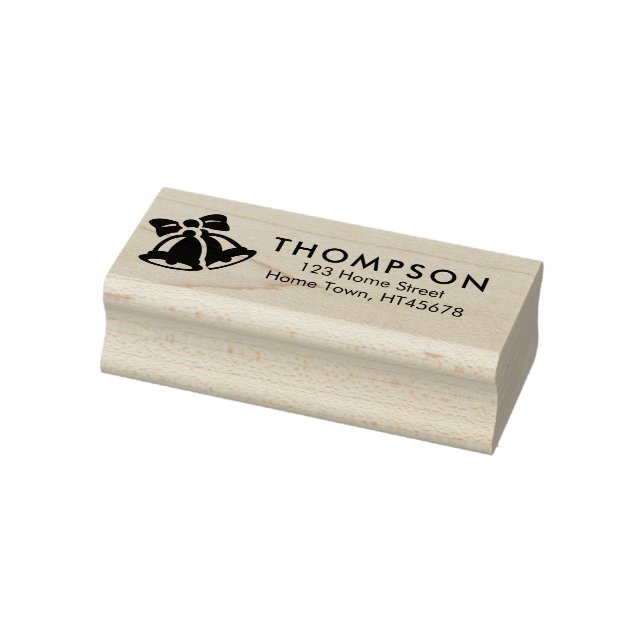 Name und Anschrift der Weihnachtsglocken Gummistempel (Stempel)