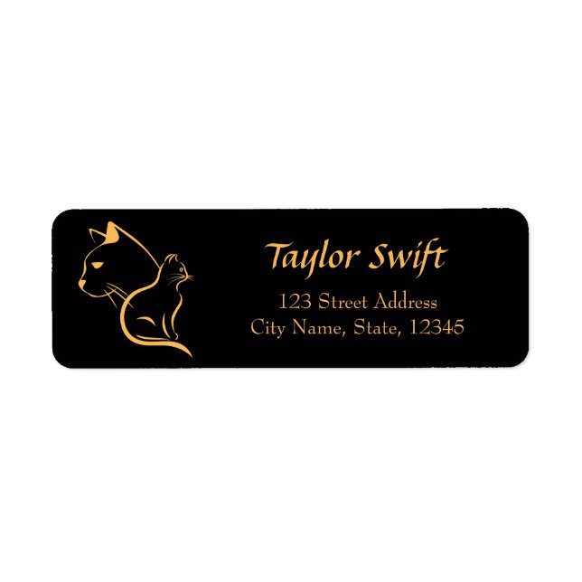 Name und Anschrift des Katzenliebhabers (Vorne)