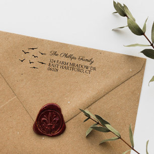 Name und Anschrift des Landbetriebs "Flying Birds  Permastempel