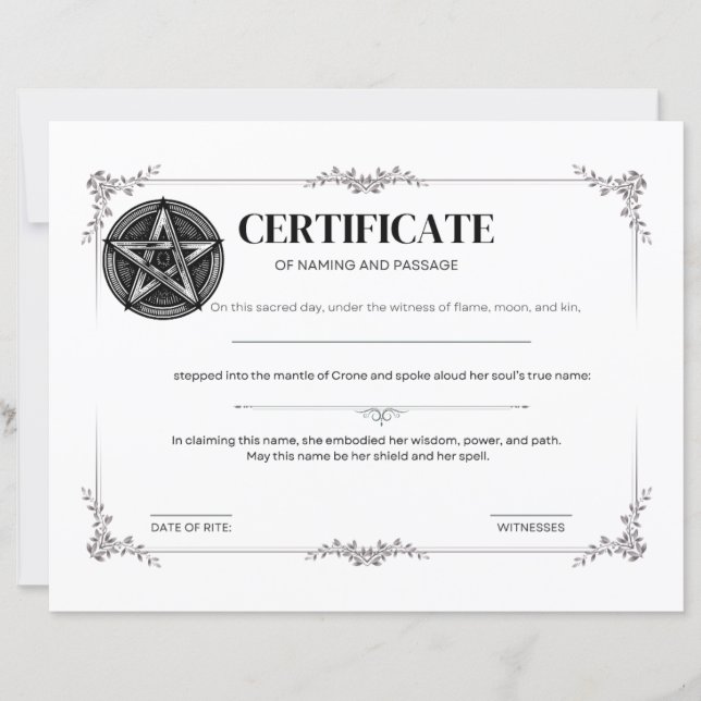 Name und Durchreise (Vorderseite)