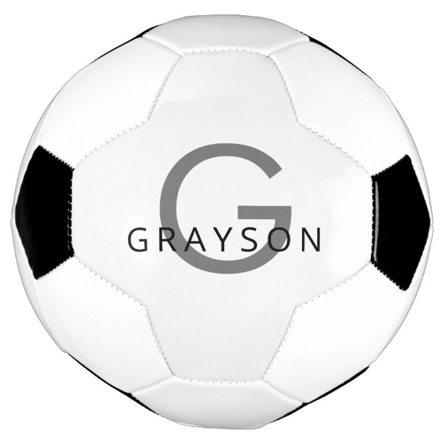 Name und Erstdruck auf einem benutzerdefinierten Fußball (Gedreht)
